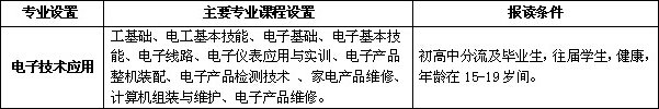 自贡倍乐职业技术学校电子技术应用专业